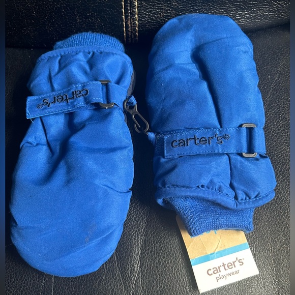 Carter's Royal Blue and Navy Blue Insulated Mittens - Picture 1 of 9
